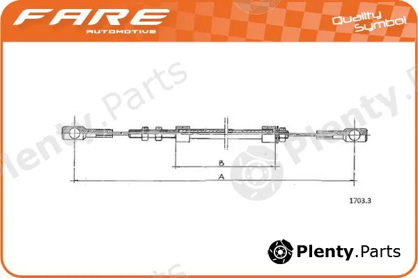 Fare-Co 25606 — Accelerator Cable