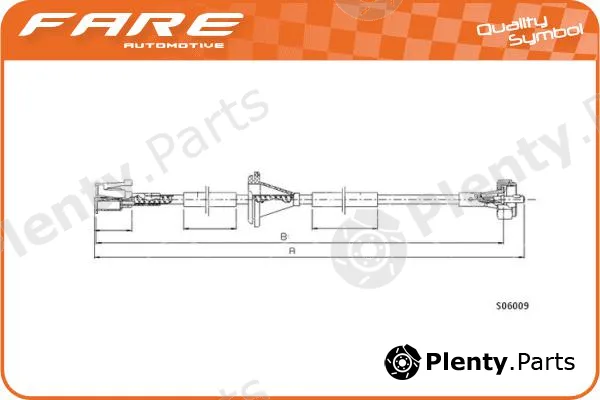 Fare-Co 27619 — Speedometer Cable