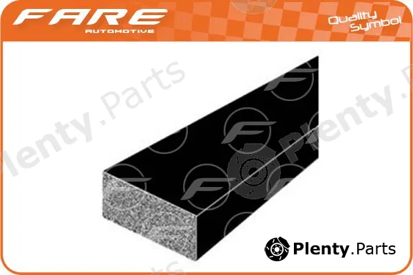 Fare-Co 32554 — Rubber Profile, tool trolley