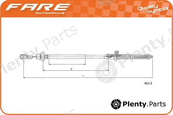 Fare-RCH 25663 — Accelerator Cable