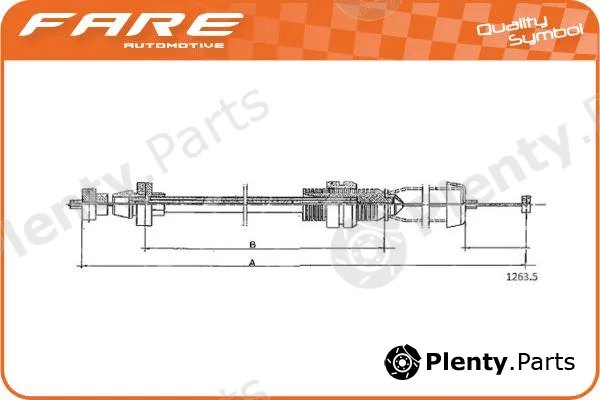 Fare-RCH 25609 — Accelerator Cable