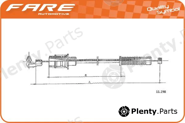 Fare-RCH 25525 — Accelerator Cable