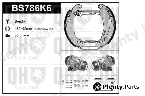 Quinton Hazell BS786K6 — Brake Shoe Set