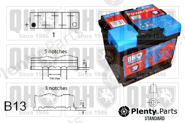 Quinton Hazell QBT0773 — Starter Battery PowerBox 3