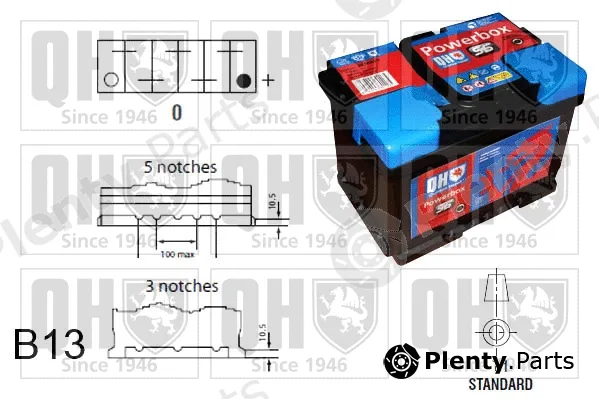 Quinton Hazell QBT115AGM — Starter Battery PowerBox AGM