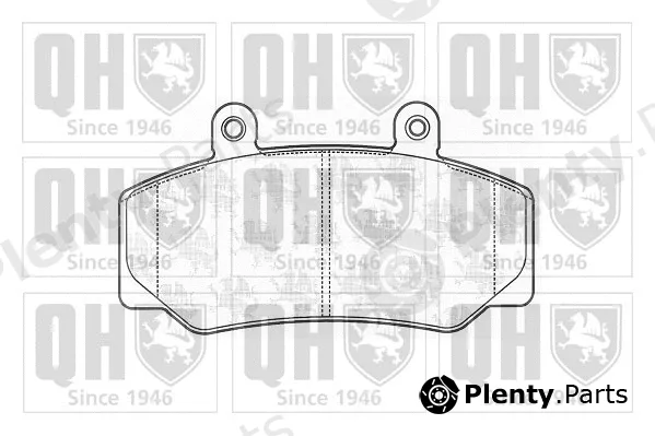 Quinton Hazell BP593 — Brake Pad Set, disc brake