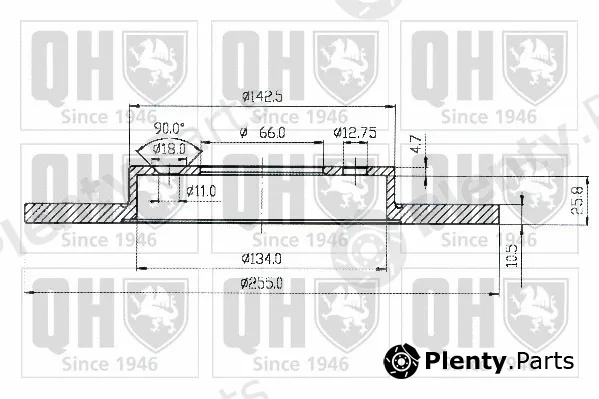 Quinton Hazell BDC4401 — Brake Disc