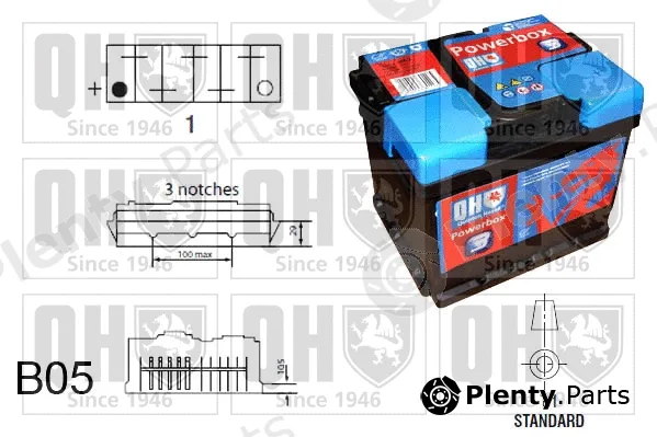 Quinton Hazell QBT0693 — Starter Battery PowerBox 3