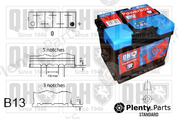 Quinton Hazell QBT0273 — Starter Battery PowerBox 3