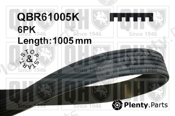 Quinton Hazell QBR61005K — V-Ribbed Belt