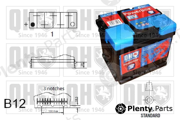 Quinton Hazell QBT0383 — Starter Battery PowerBox 3