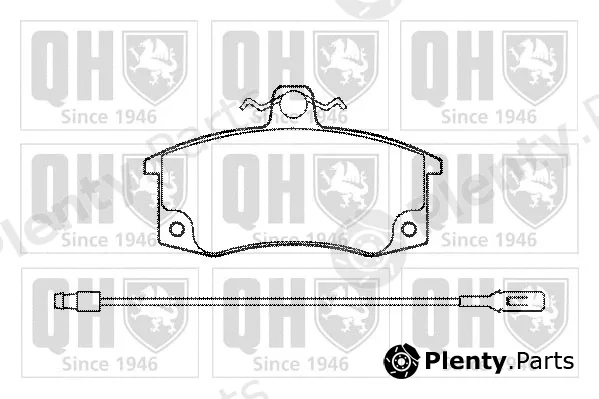 Quinton Hazell BP1185 — Brake Pad Set, disc brake