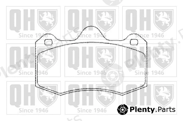 Quinton Hazell BP1298 — Brake Pad Set, disc brake