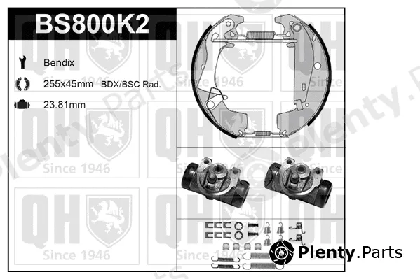 Quinton Hazell BS800K2 — Brake Shoe Set