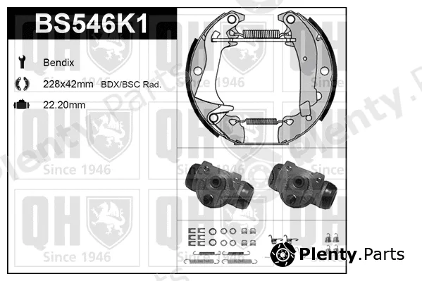 Quinton Hazell BS546K1 — Brake Shoe Set
