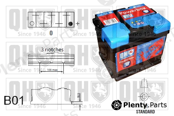 Quinton Hazell QBT1133 — Starter Battery PowerBox 3