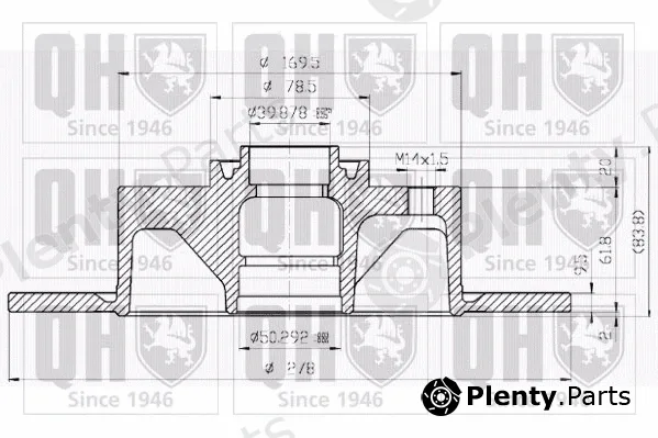 Quinton Hazell BDC1029 — Brake Disc
