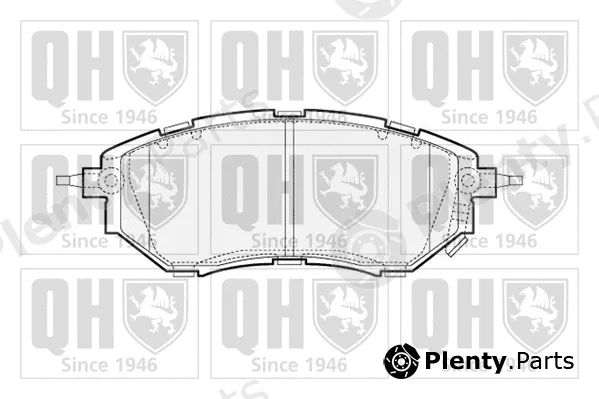 Quinton Hazell BP1543 — Brake Pad Set, disc brake
