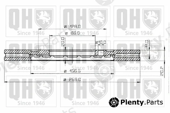Quinton Hazell BDC3747 — Brake Disc
