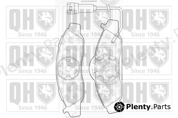 Quinton Hazell BP1177 — Brake Pad Set, disc brake