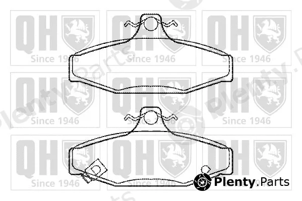 Quinton Hazell BP1209 — Brake Pad Set, disc brake