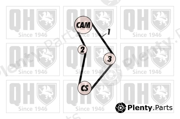 Quinton Hazell QBK128P — Timing Belt Kit