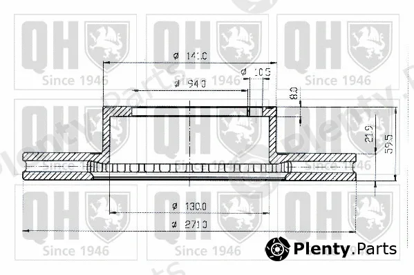 Quinton Hazell BDC3684 — Brake Disc