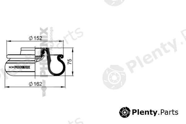 Phoenix 1A05Z — Bellow, air suspension Quality Range