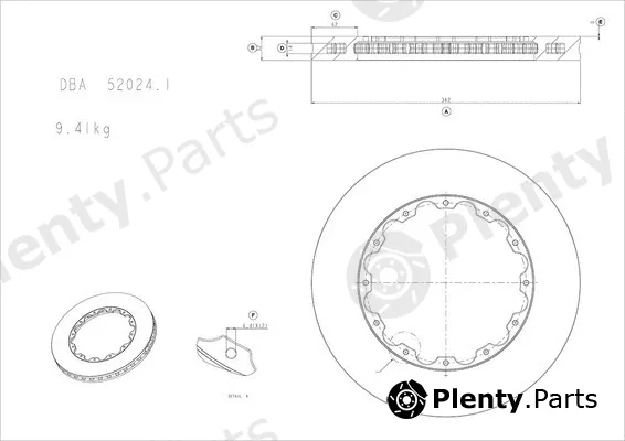 DBA Australia DBA52024.1 — High Performance Brake Disc