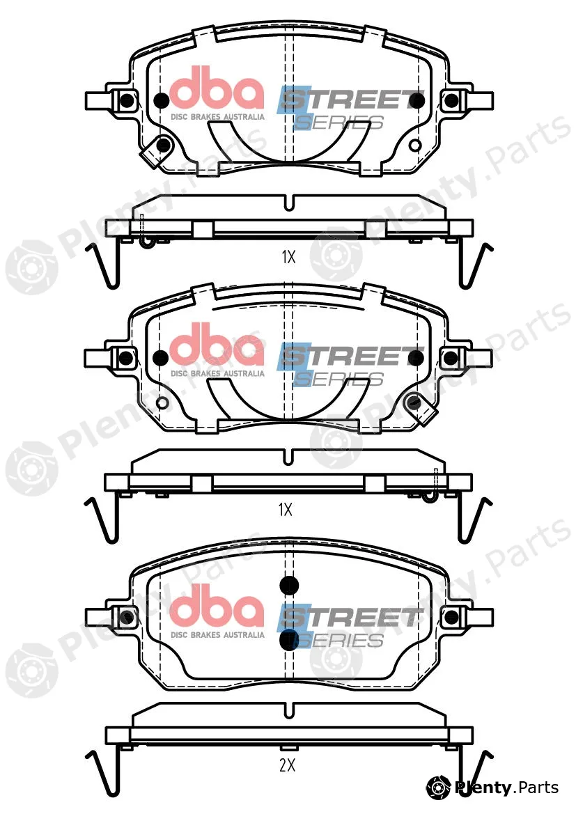 DBA Australia DB15183SS — Brake Pad Set, disc brake