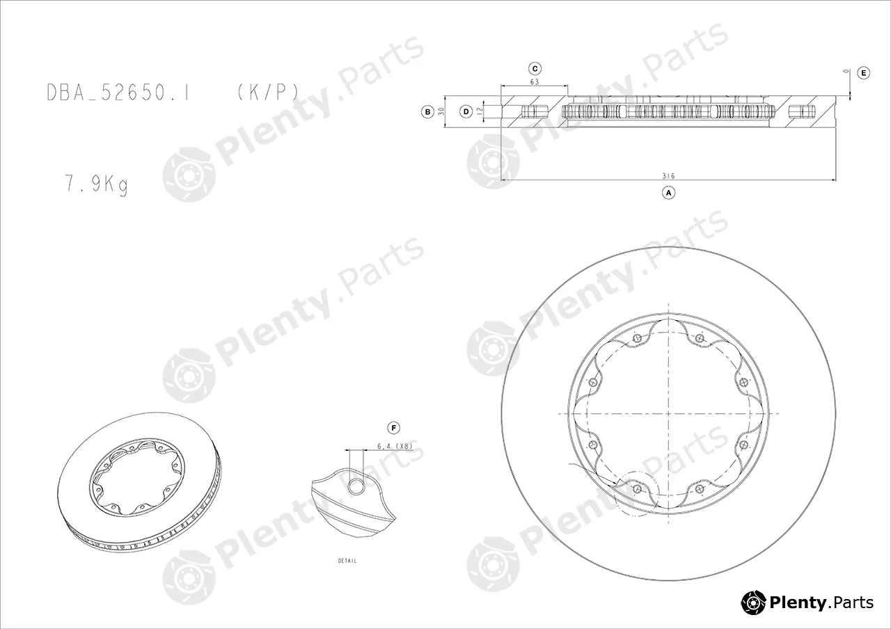 DBA Australia DBA52650.1 — High Performance Brake Disc