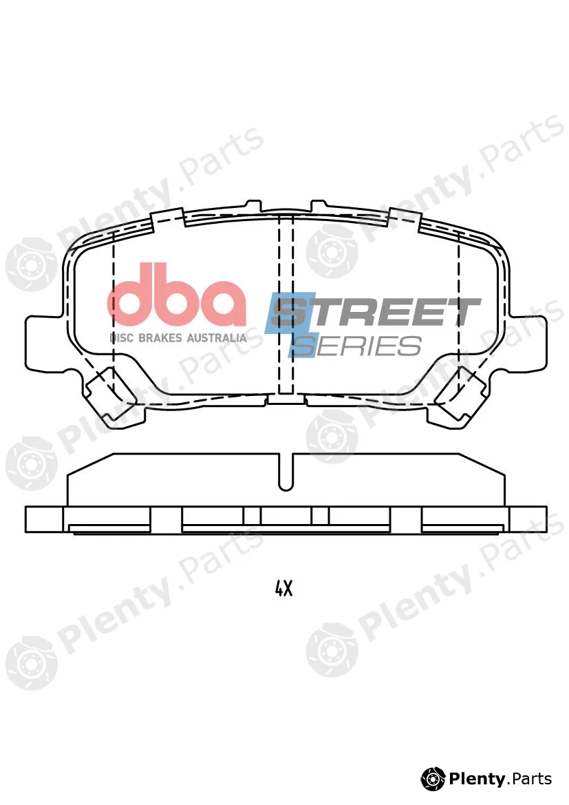DBA Australia DB15052SS — Brake Pad Set, disc brake