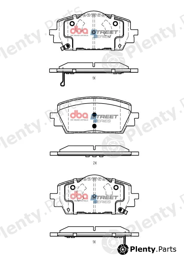 DBA Australia DB15205SS — Brake Pad Set, disc brake