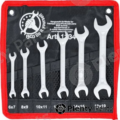 BGS 1234 — Open-end Spanner Set BGS Do it yourself