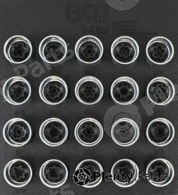 BGS 9499 — Wheel Lock Removal Kit