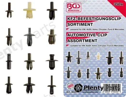 BGS 9045 — Retaining Clip Set, body