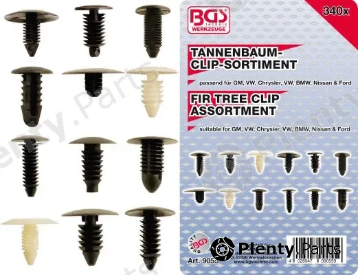 BGS 9055 — Retaining Clip Set, body