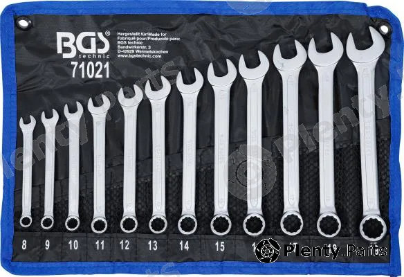 BGS 71021 — Spanner Set, ring/open ended