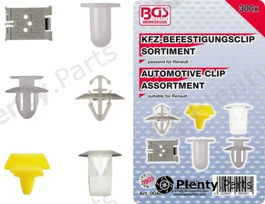 BGS 9048 — Retaining Clip Set, body