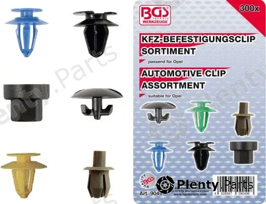 BGS 9049 — Retaining Clip Set, body