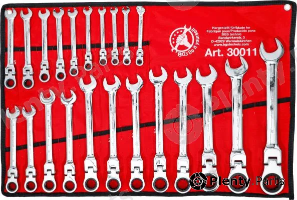 BGS 30011 — Ratchet Ring Open-ended Spanner Set BGS Do it yourself