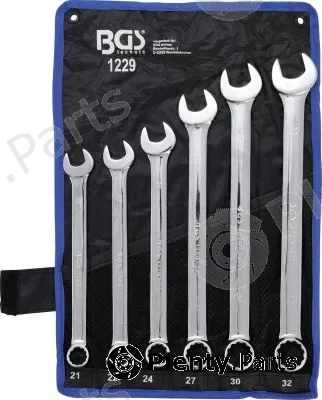 BGS 1229 — Spanner Set, ring/open ended