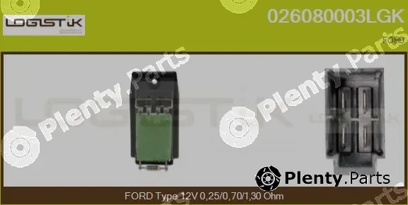 LGK 026080003LGK — Resistor, interior blower