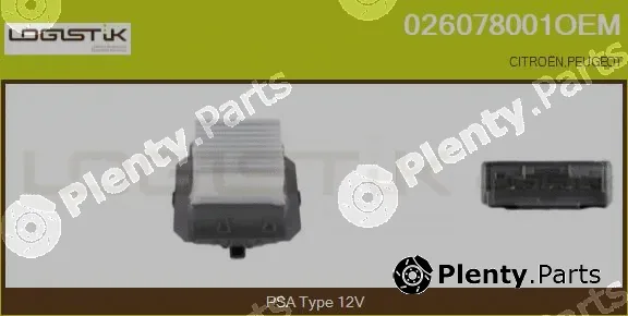 LGK 026078001OEM — Resistor, interior blower