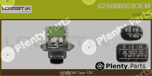 LGK 026086053OEM — Series resistor, electric motor (radiator fan)