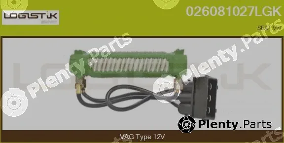 LGK 026081027LGK — Series resistor, electric motor (radiator fan)