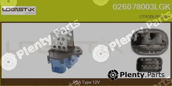 LGK 026078003LGK — Series resistor, electric motor (radiator fan)