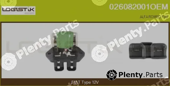LGK 026082001OEM — Series resistor, electric motor (radiator fan)