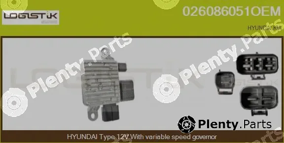 LGK 026086051OEM — Series resistor, electric motor (radiator fan)