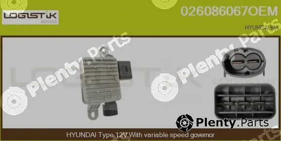 LGK 026086067OEM — Series resistor, electric motor (radiator fan)